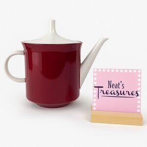 Vintage MCM Rosenthal Continental SECUNDA PURPLE Burgundy W Lid Germany Teapot